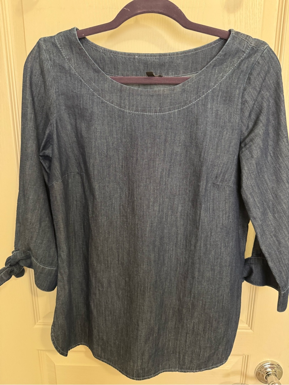 Talbots Chambray Top